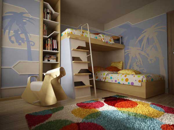 bedroom decoration bunk bed idea (3)