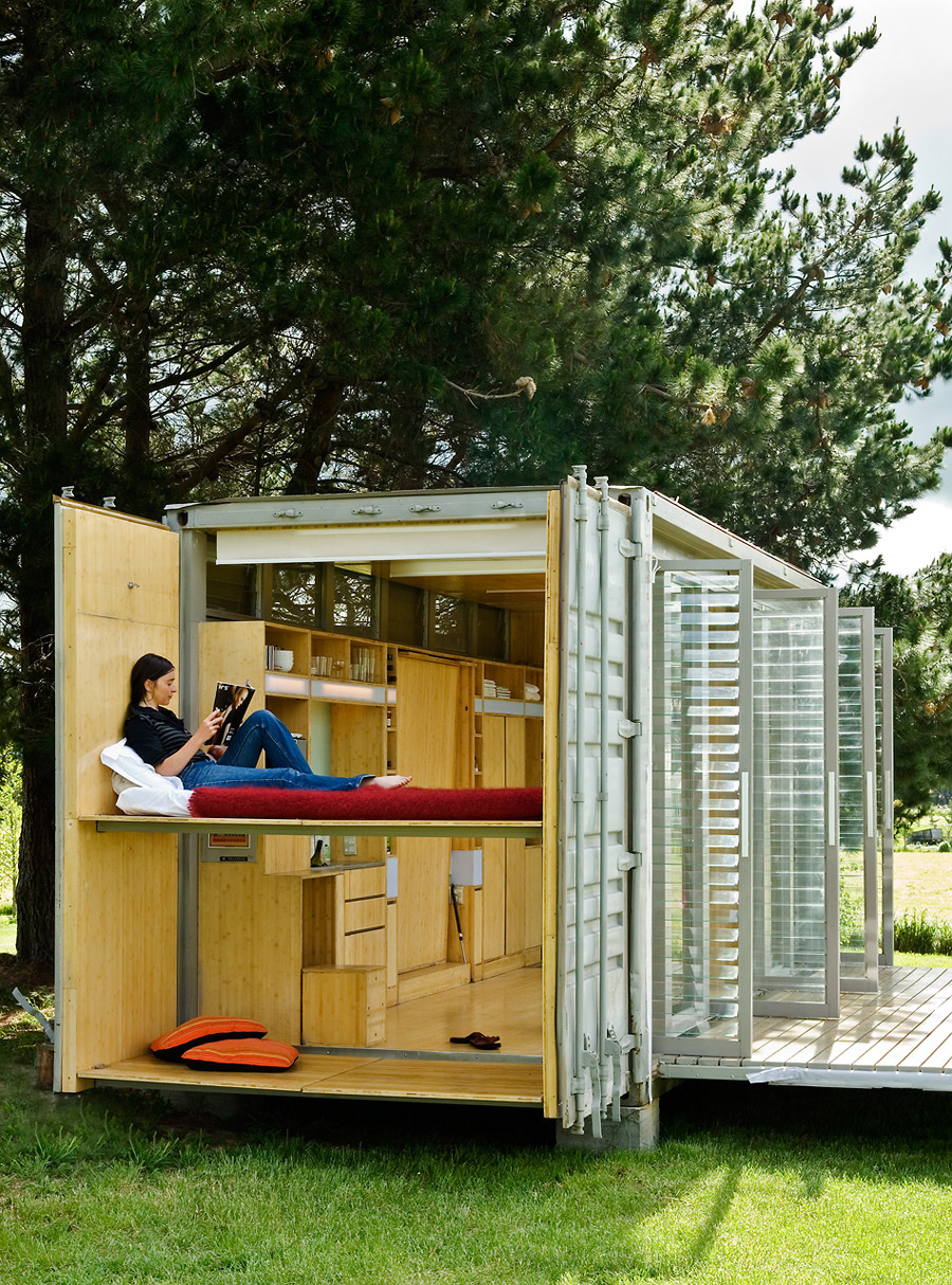 idea container house wooden cool (4)