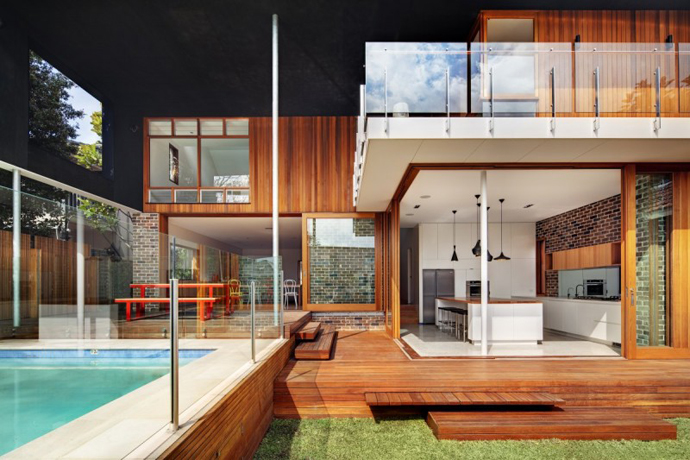 modern resident in sydney australia lawn swimming pool (10)