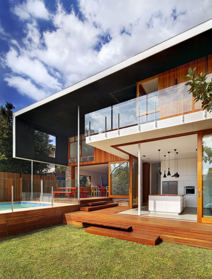 modern resident in sydney australia lawn swimming pool (5)