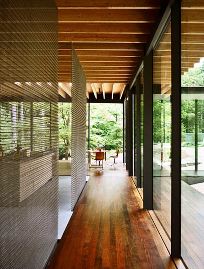 modern glass wall wooden house (4)