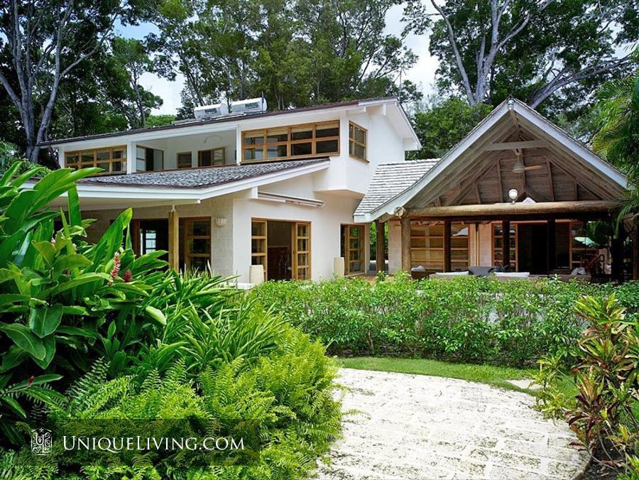 contemporary tropical luxury house with garden green (1)