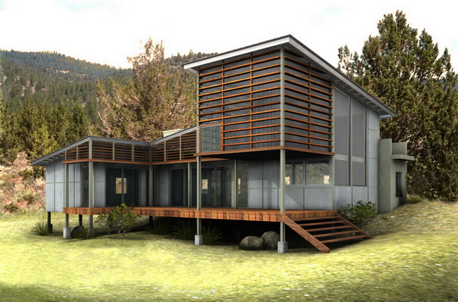 modern-green-house in forest (1)