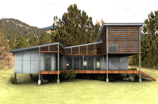modern-green-house in forest (2)