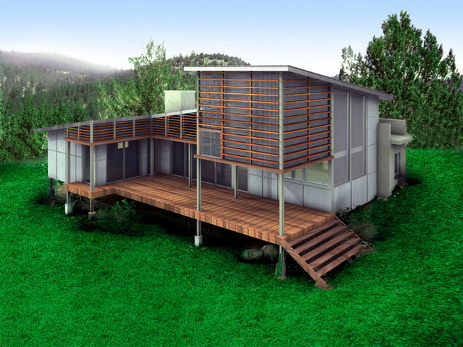 modern-green-house in forest (4)