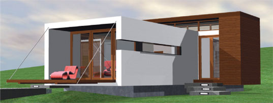 Prefab modern 1floor house (1)