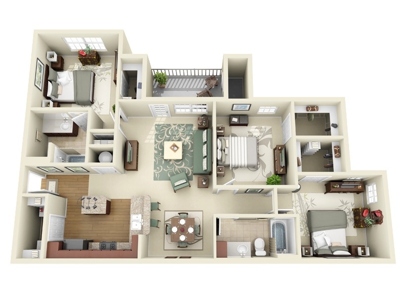 21-3d-floor-ploan-3-bedroom
