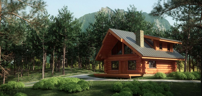 7 small log cabin house plans (12)
