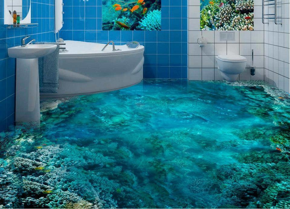 3D Floor Designs That Will Give You Bathroom Envy (15)