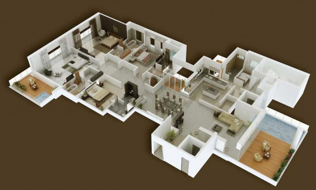 50-four-4-bedroom-apartmenthouse-plans (14)