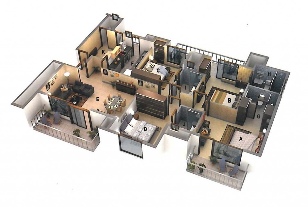 50-four-4-bedroom-apartmenthouse-plans (25)