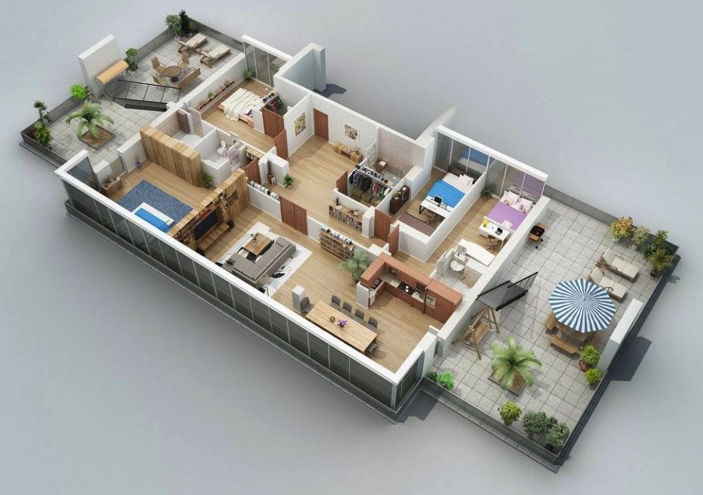 50-four-4-bedroom-apartmenthouse-plans (44)