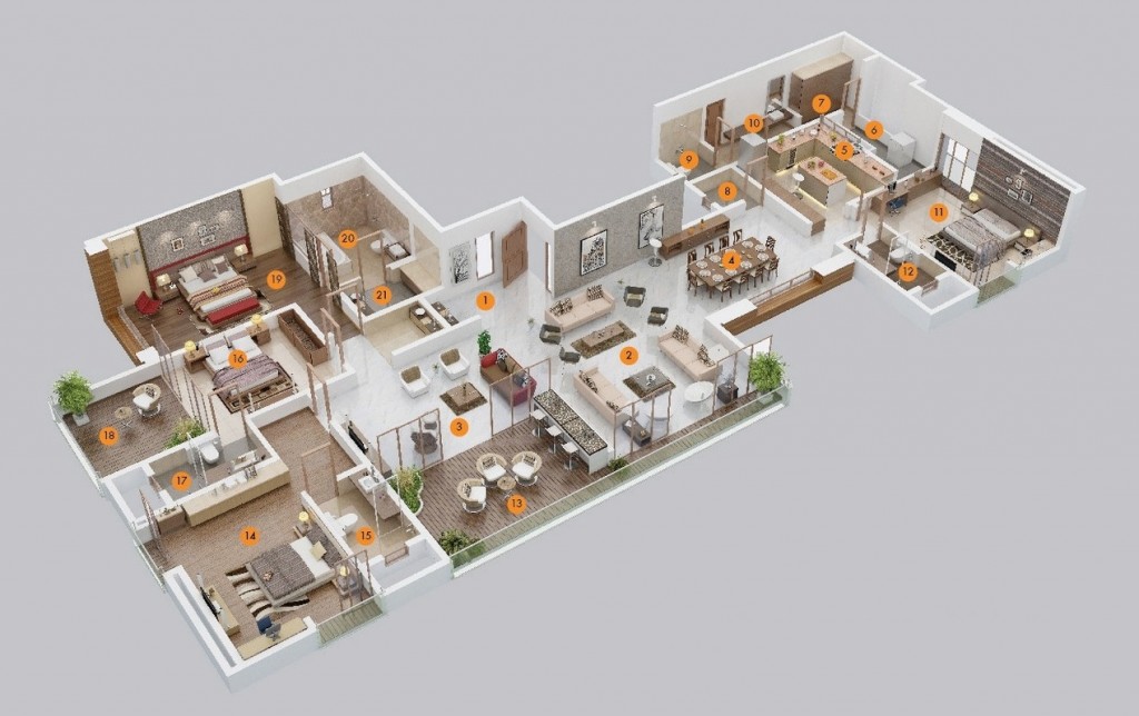 50-four-4-bedroom-apartmenthouse-plans (5)
