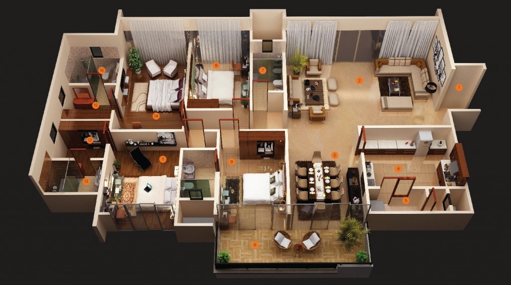 50-four-4-bedroom-apartmenthouse-plans (6)