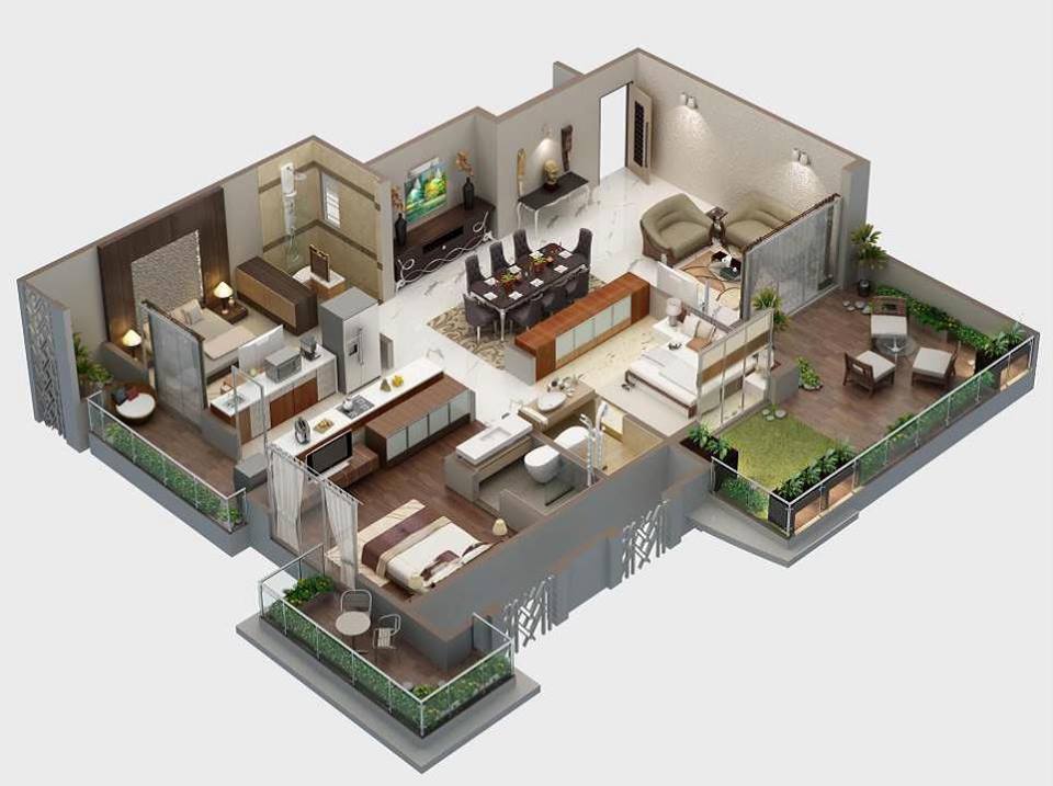 8 modern 3d floor plans (3)
