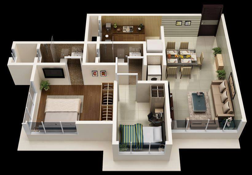 8 modern 3d floor plans (8)