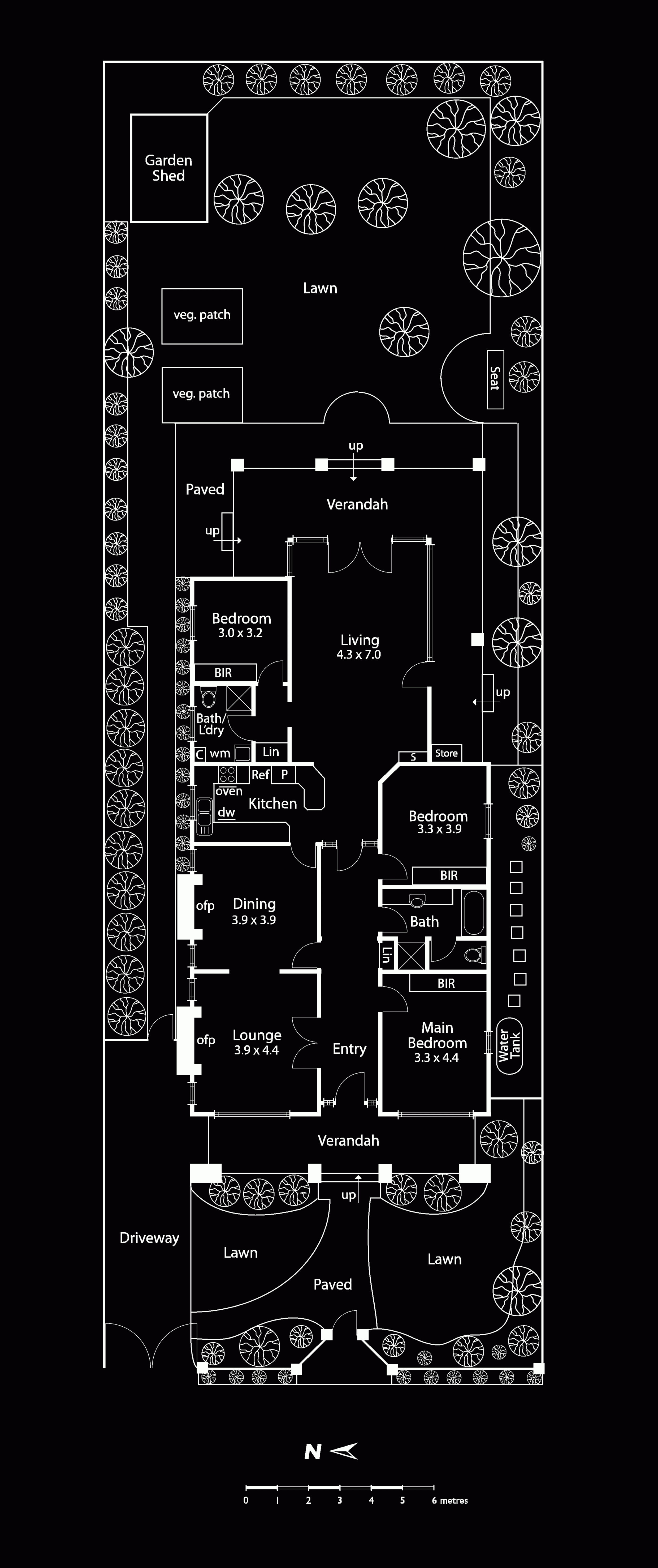 traditional 3 bedroom californian cottage floor plan