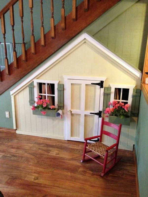 cute-and-small-playhouses-under-stairs
