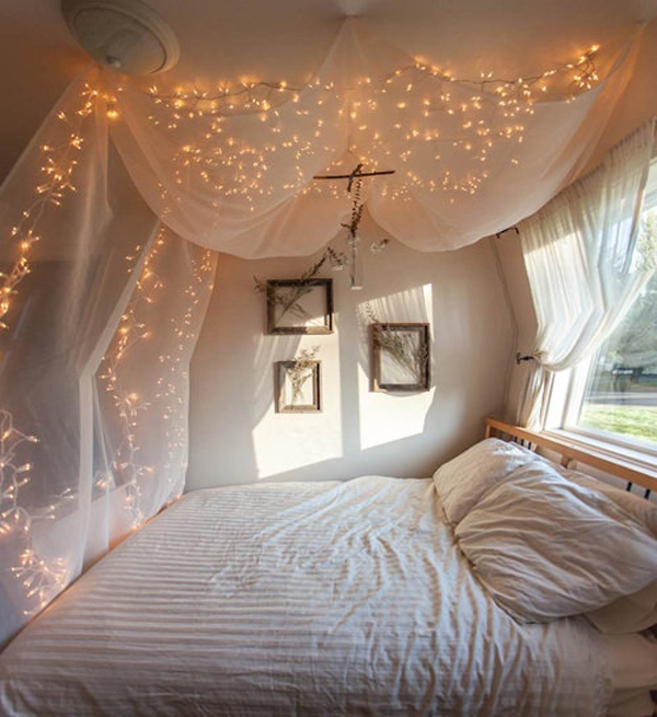 diy-bedroom-canopy-string-lights
