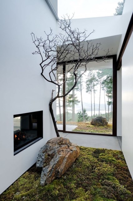 modern-japanese-garden-with-indoor-fireplaces