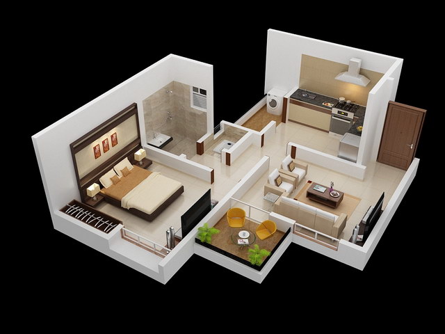 20 one bedroom house plans_06