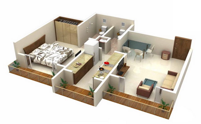 20 one bedroom house plans_12