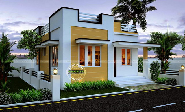 Small modern house with space on the roof_2
