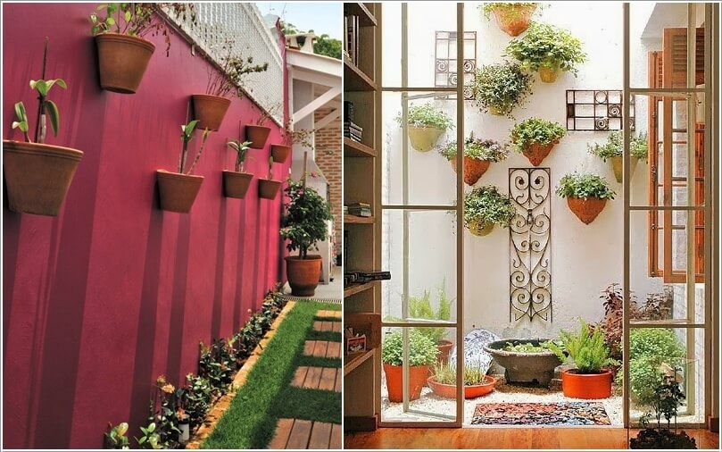 10 ideas to decorate the wall of side yard (2)