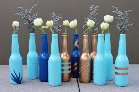 13 ideas to decorate house with old glass bottle (10)