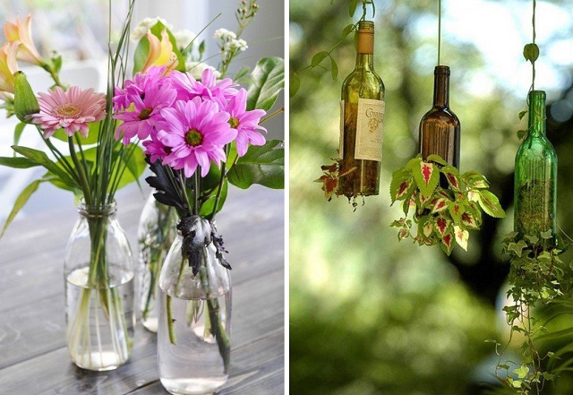 13 ideas to decorate house with old glass bottle (14)