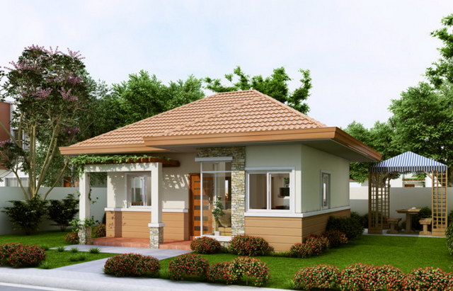 cozy hip roof house for small family (1)