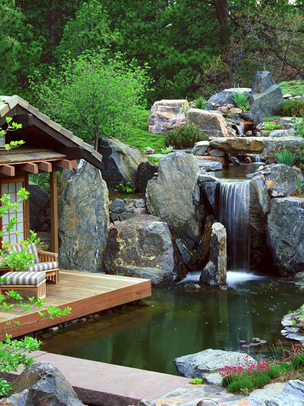 garden-pond-and-deck-with-waterfall-ideas