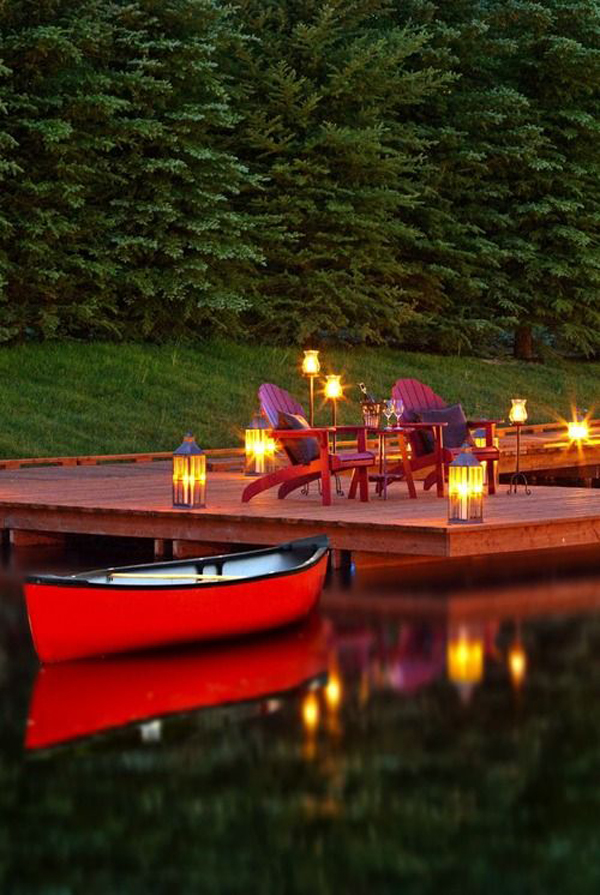 romantic-deck-with-pond-lighting