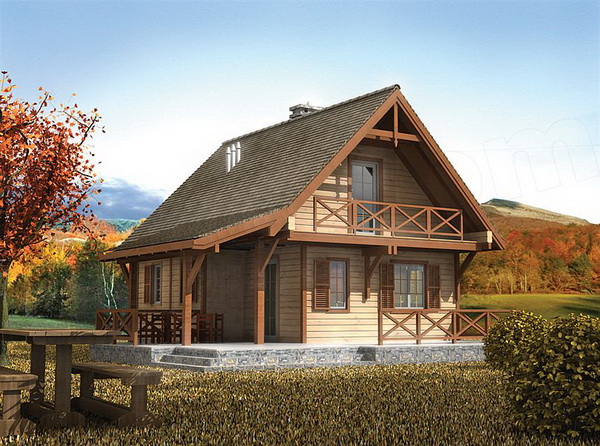 2 storey earth tone wooden cottage (1)