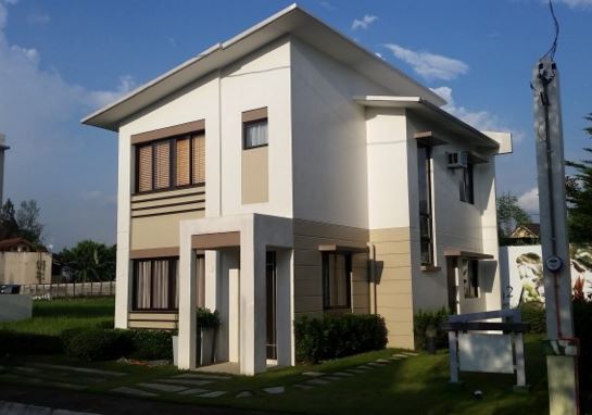 2 storey white shed roof modern house (1)
