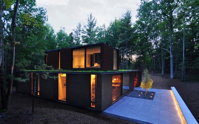 Pleated-house-textured-wood-structure-with-a-green-roof-13