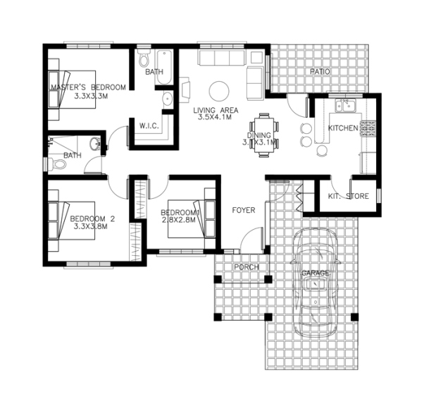1 floor small contemporary house (4)