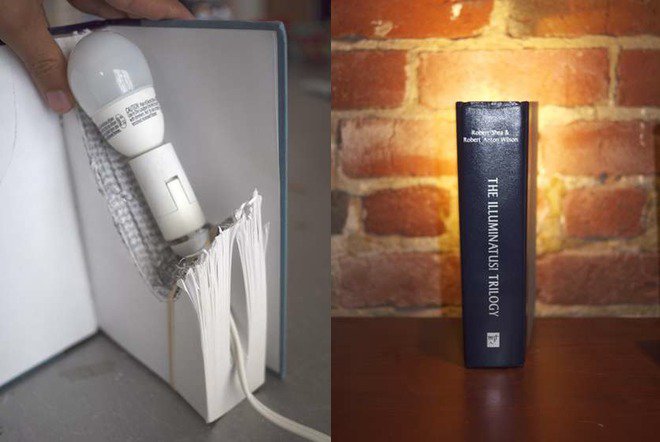 13 ideas to reuse old books for house decoration (9)