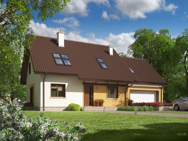 Contemporary house 3 bedroom gable roof (5)