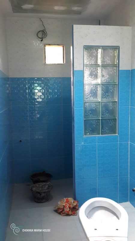 blue restroom renovation review (23)