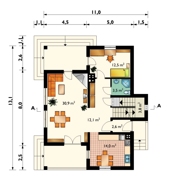 contemporary home 4 bedroom 2 bathroom (2)