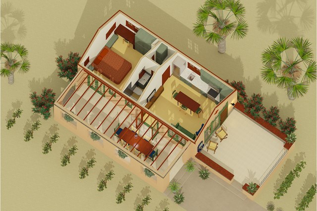 small compact House Italian style (1)
