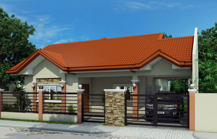 1 floor sandstone single house plan (3)