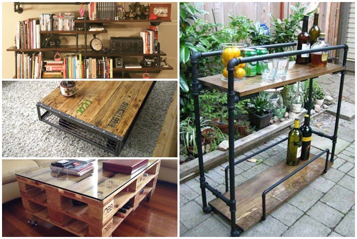 19 diy industrial furniture for home (13)