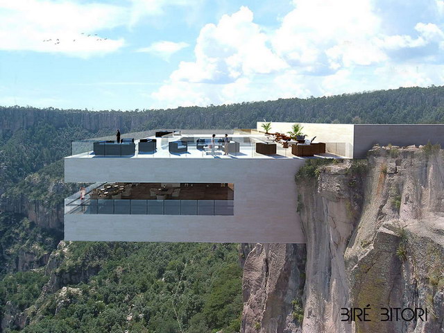 Cantilevered Restaurant Overhangs Mexico’s Copper Canyon (1)