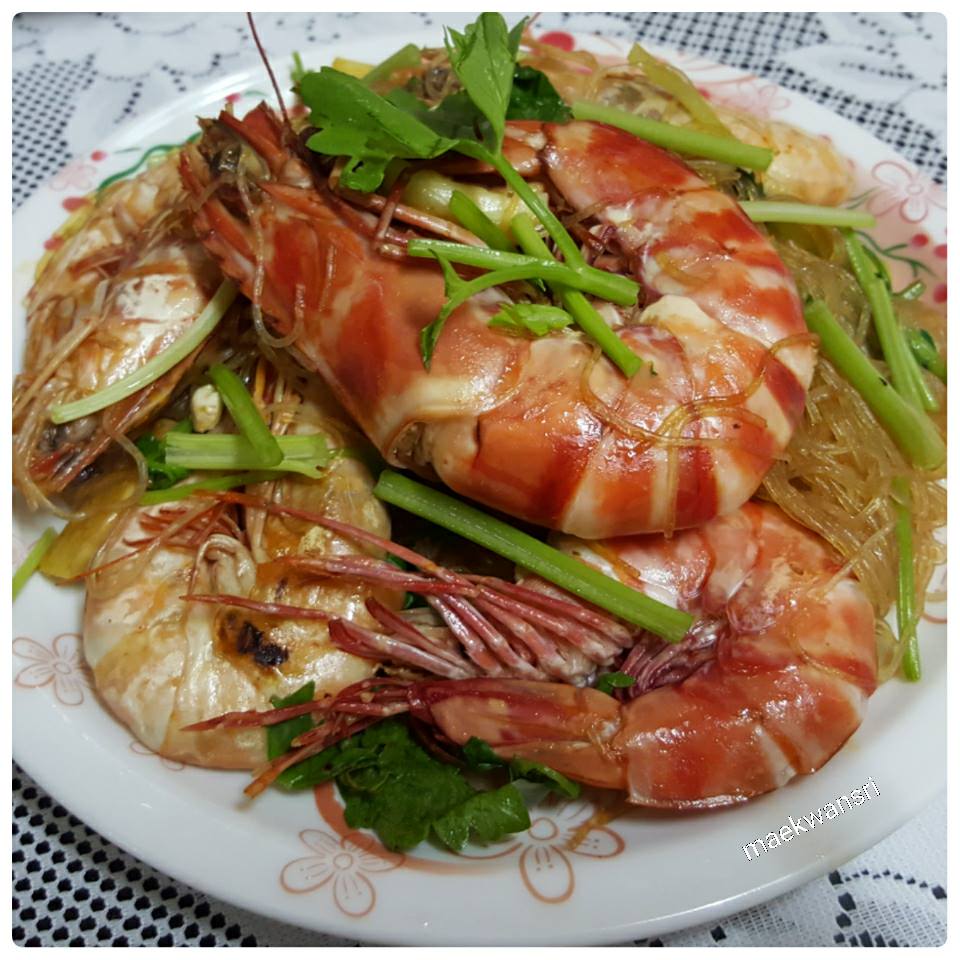 casseroled shrimps with glass noodles recipe (1)