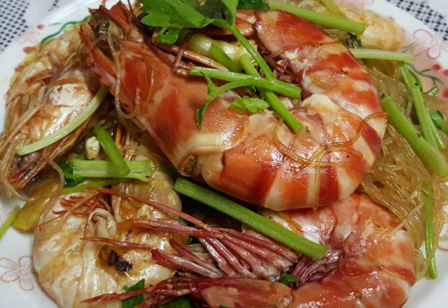 casseroled shrimps with glass noodles recipe (2)