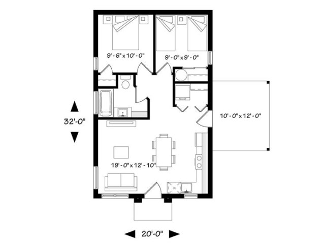 contemporary home 2 bedrooms 1 bathroom with elegant (1)