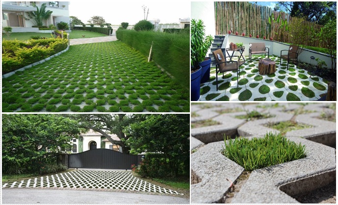 grass paver for courtyard (cover)