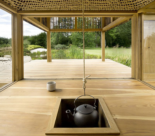 wooden tea  house design for a cottage garden (3)